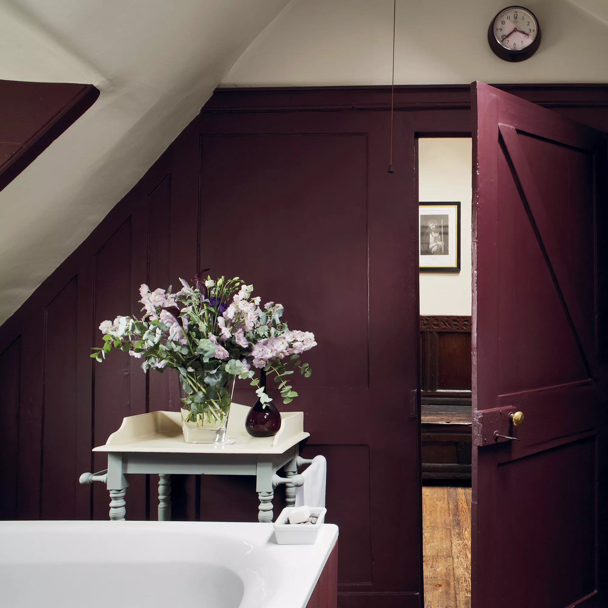 Farrow & Ball Estate Brinjal No.222 Eggshell Paint, 750ml - Image 4