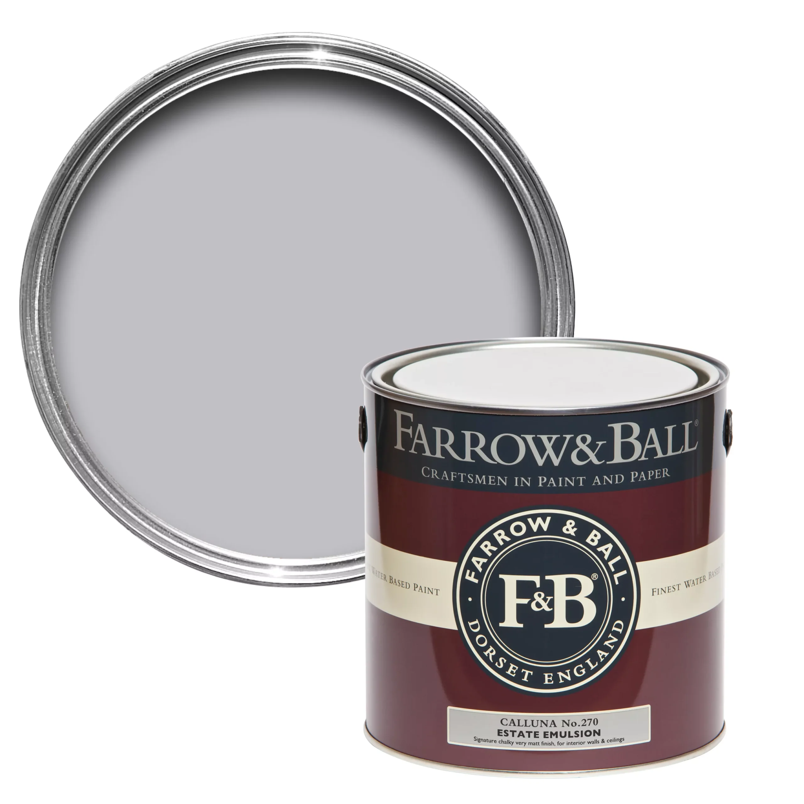 Farrow & Ball Estate Calluna No.270 Matt Emulsion Paint, 2.5L
