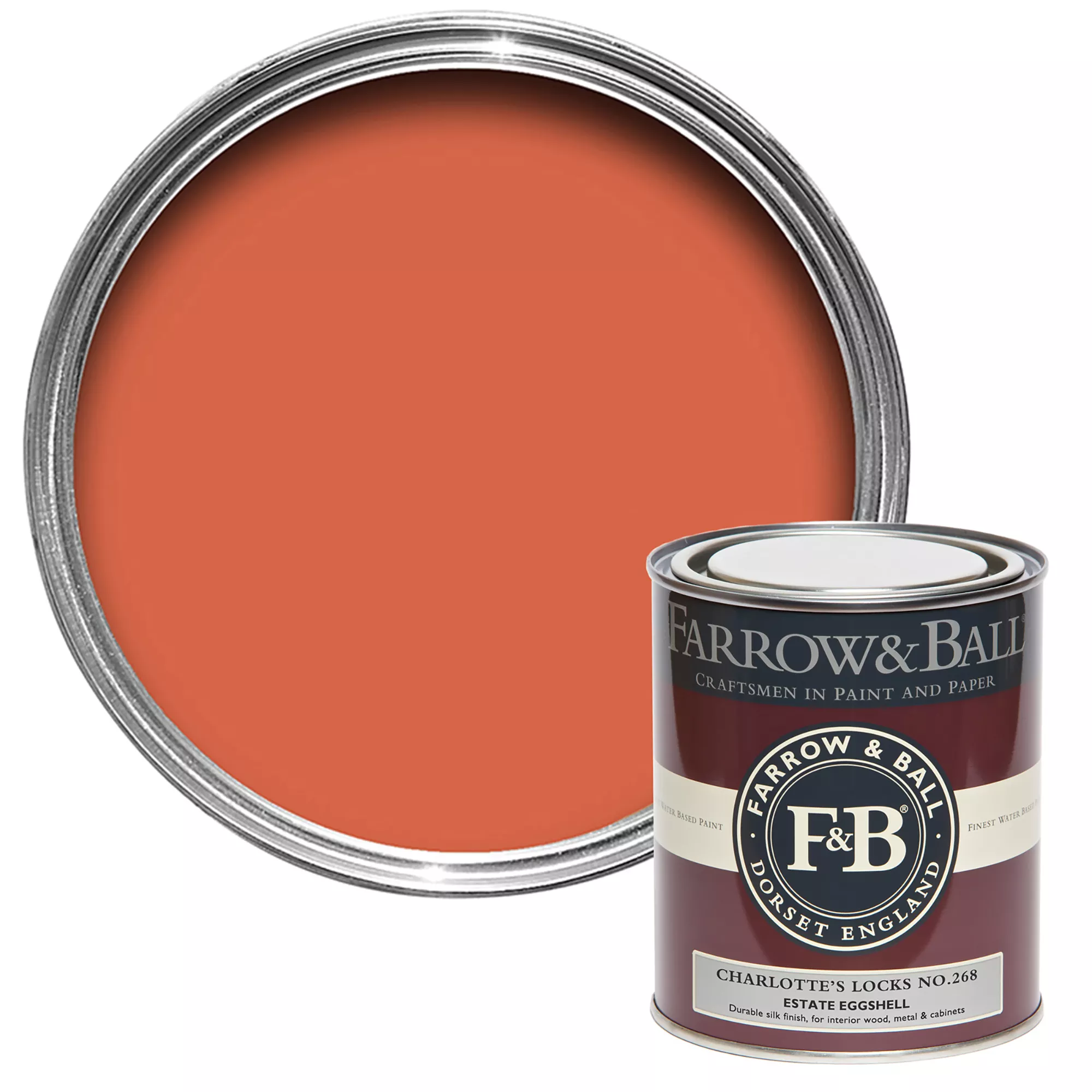 Farrow & Ball Estate Charlotte's Locks No.268 Eggshell Paint, 750ml