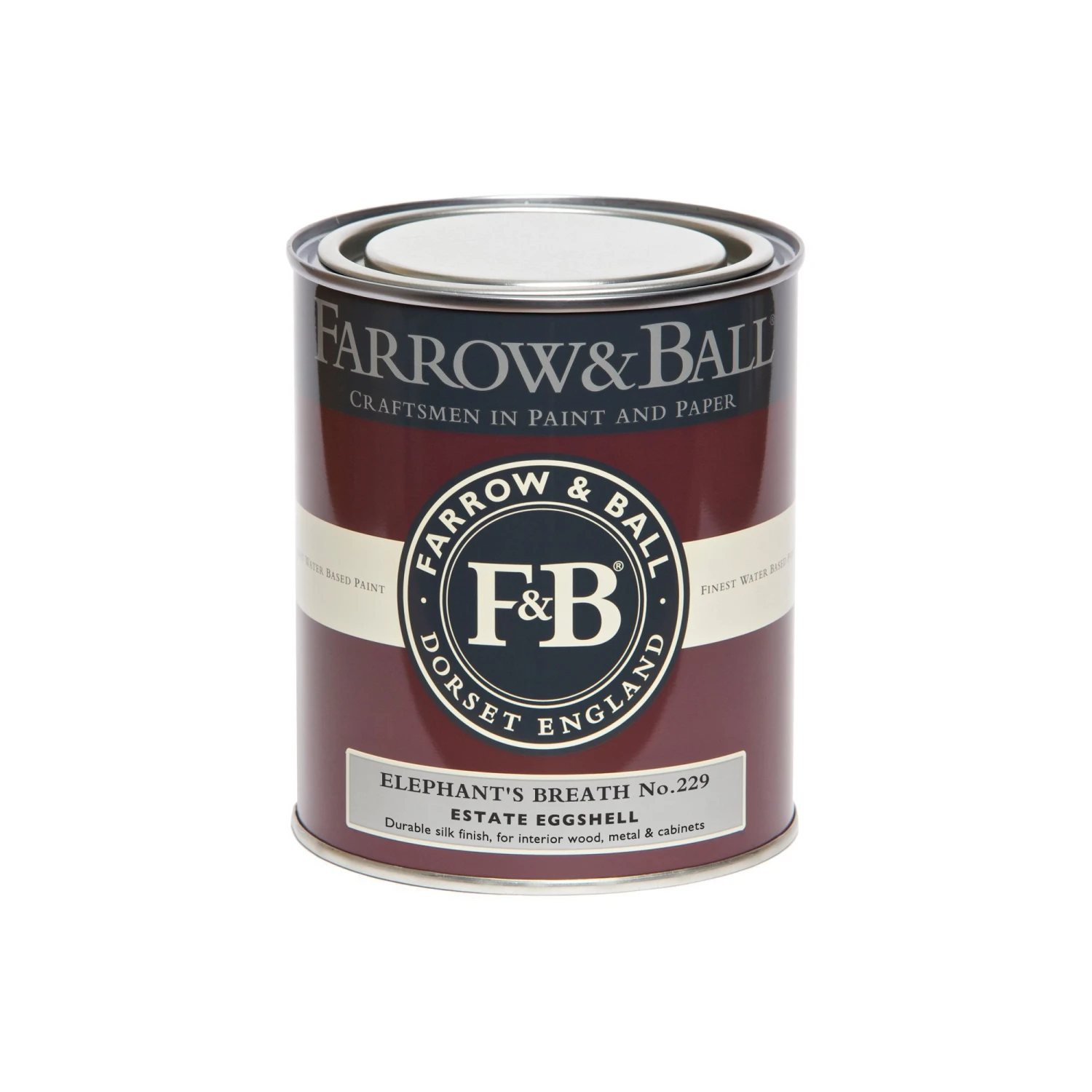 Farrow & Ball Estate Elephant's Breath No.229 Eggshell Metal & Wood Paint, 750ml - Image 2
