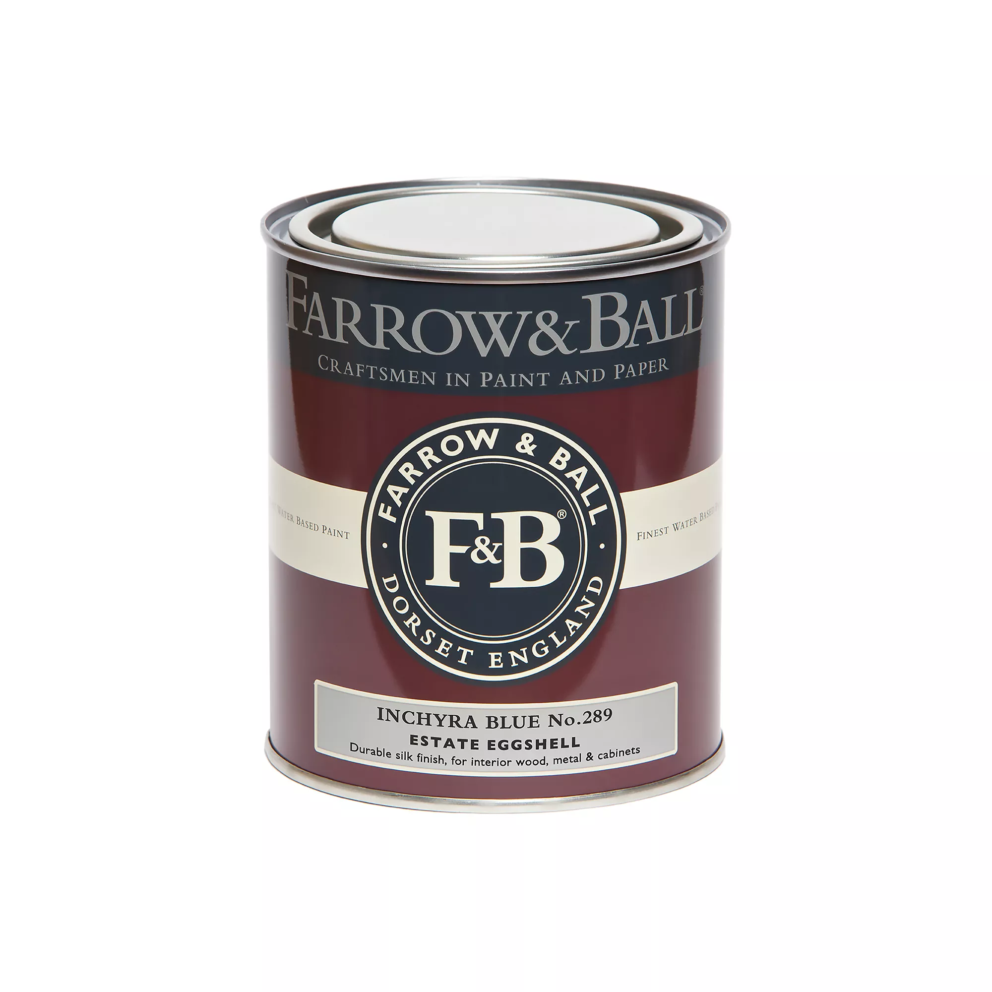 Farrow & Ball Estate Inchyra Blue No.289 Eggshell Paint, 750ml - Image 2