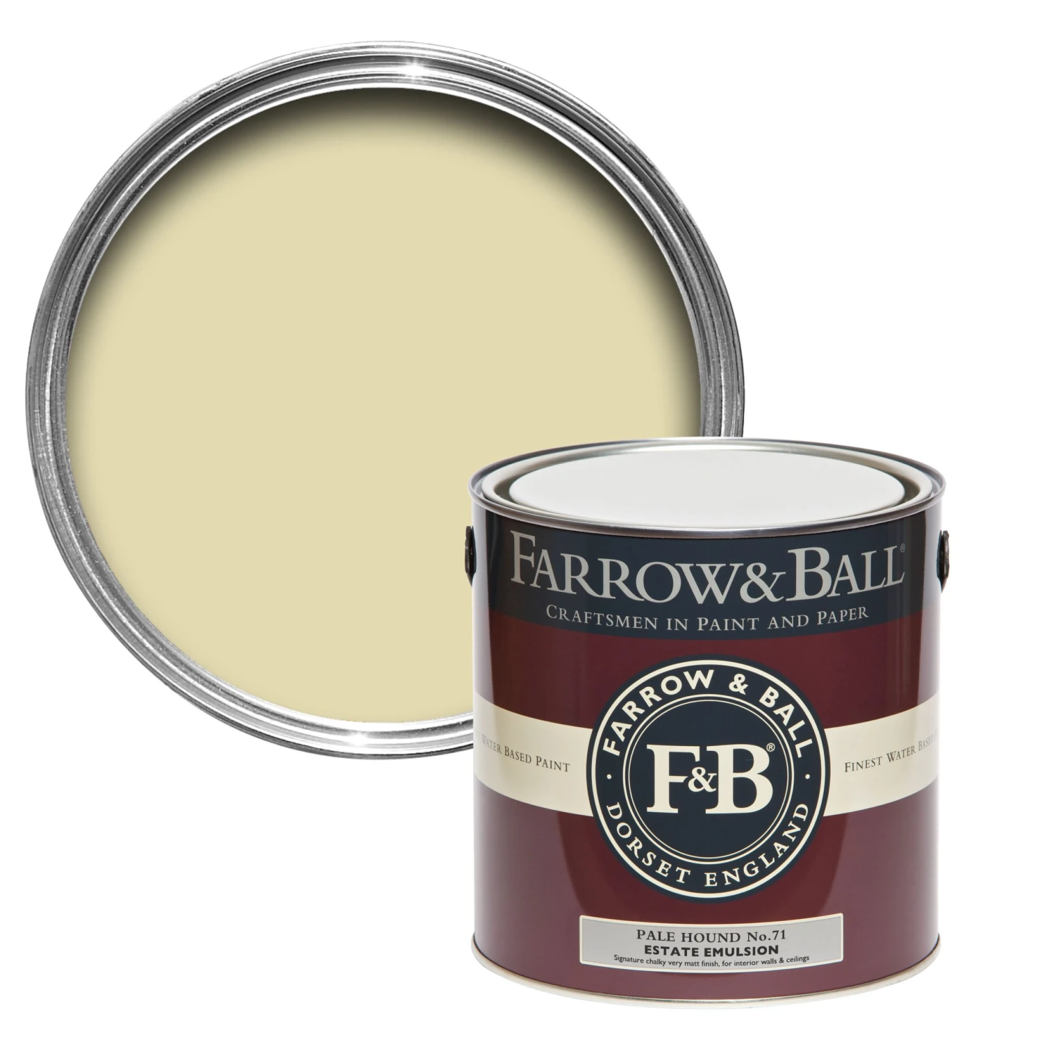 Farrow & Ball Estate Pale Hound No.71 Matt Emulsion Paint, 2.5L