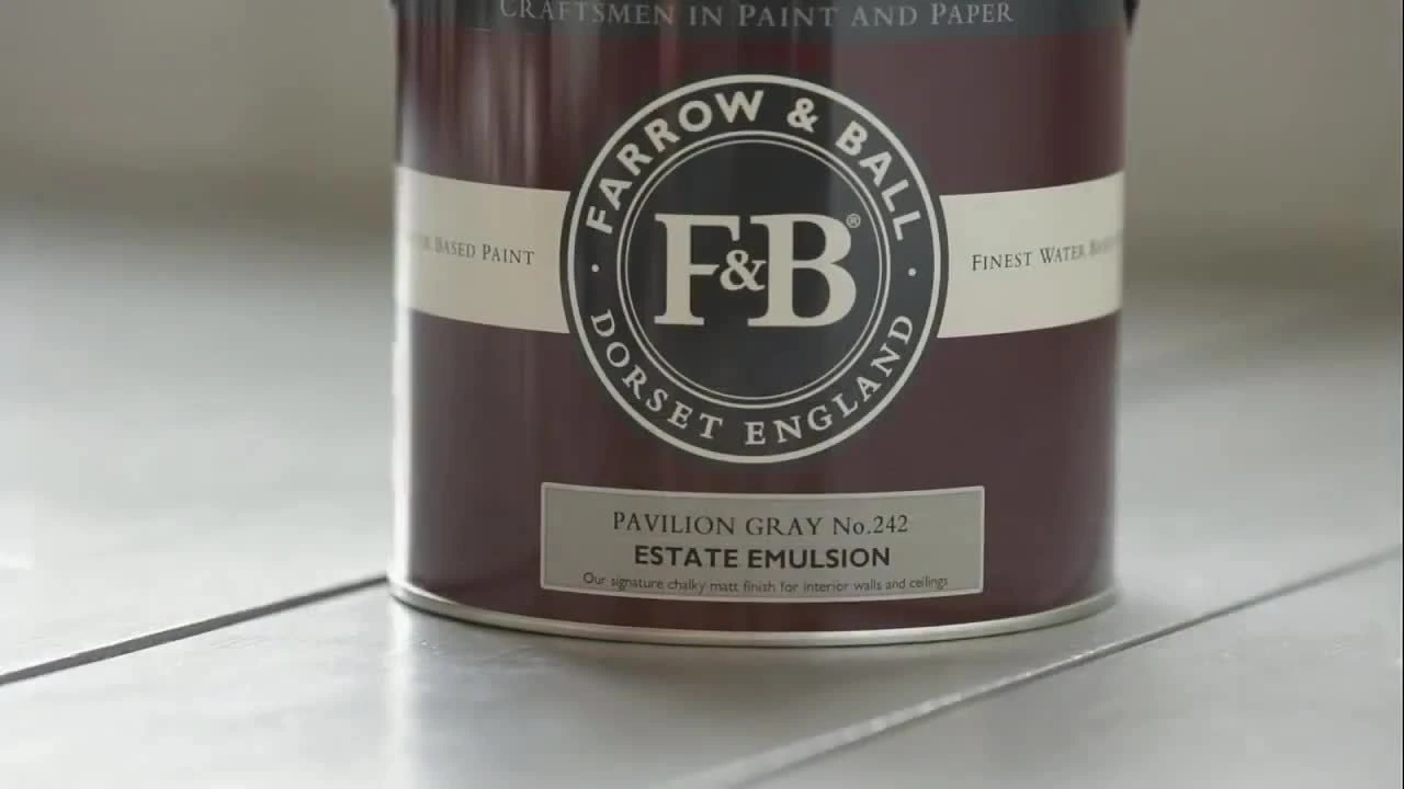 Farrow & Ball Estate Pavilion Blue No.252 Matt Emulsion Paint, 2.5L - Image 2