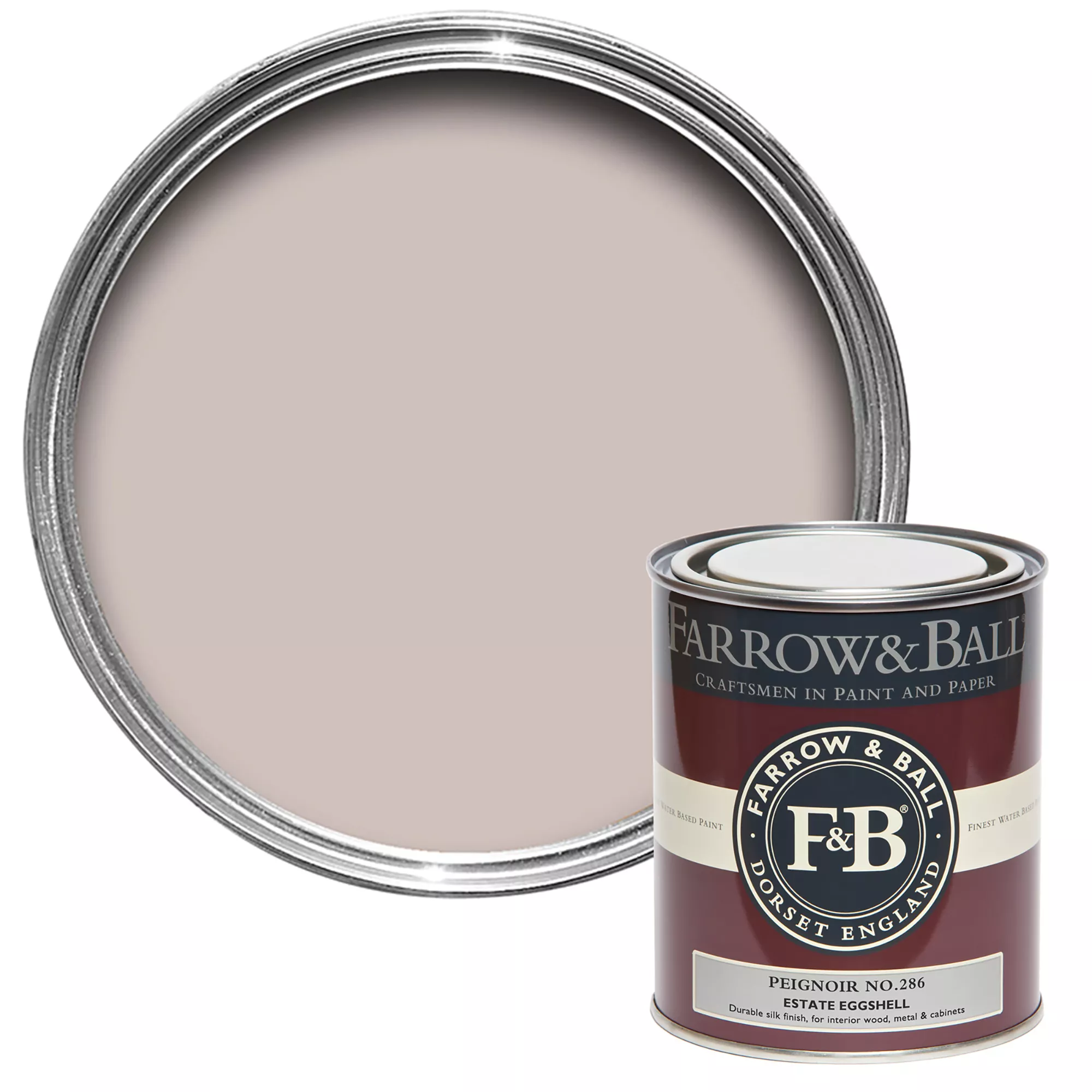 Farrow & Ball Estate Peignoir No.286 Eggshell Paint, 750ml