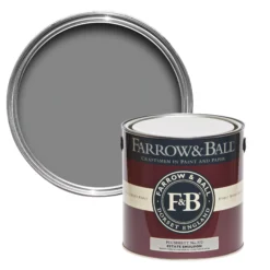 Farrow & Ball Estate Plummett No.272 Matt Emulsion Paint, 2.5L