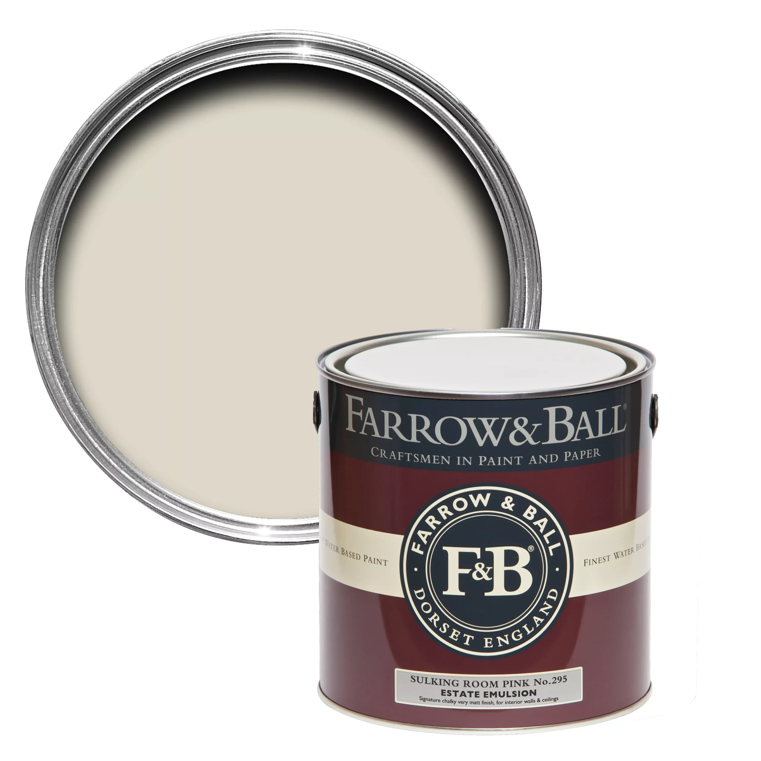 Farrow & Ball Estate School House White No.291 Eggshell Metal & Wood Paint, 2.5L