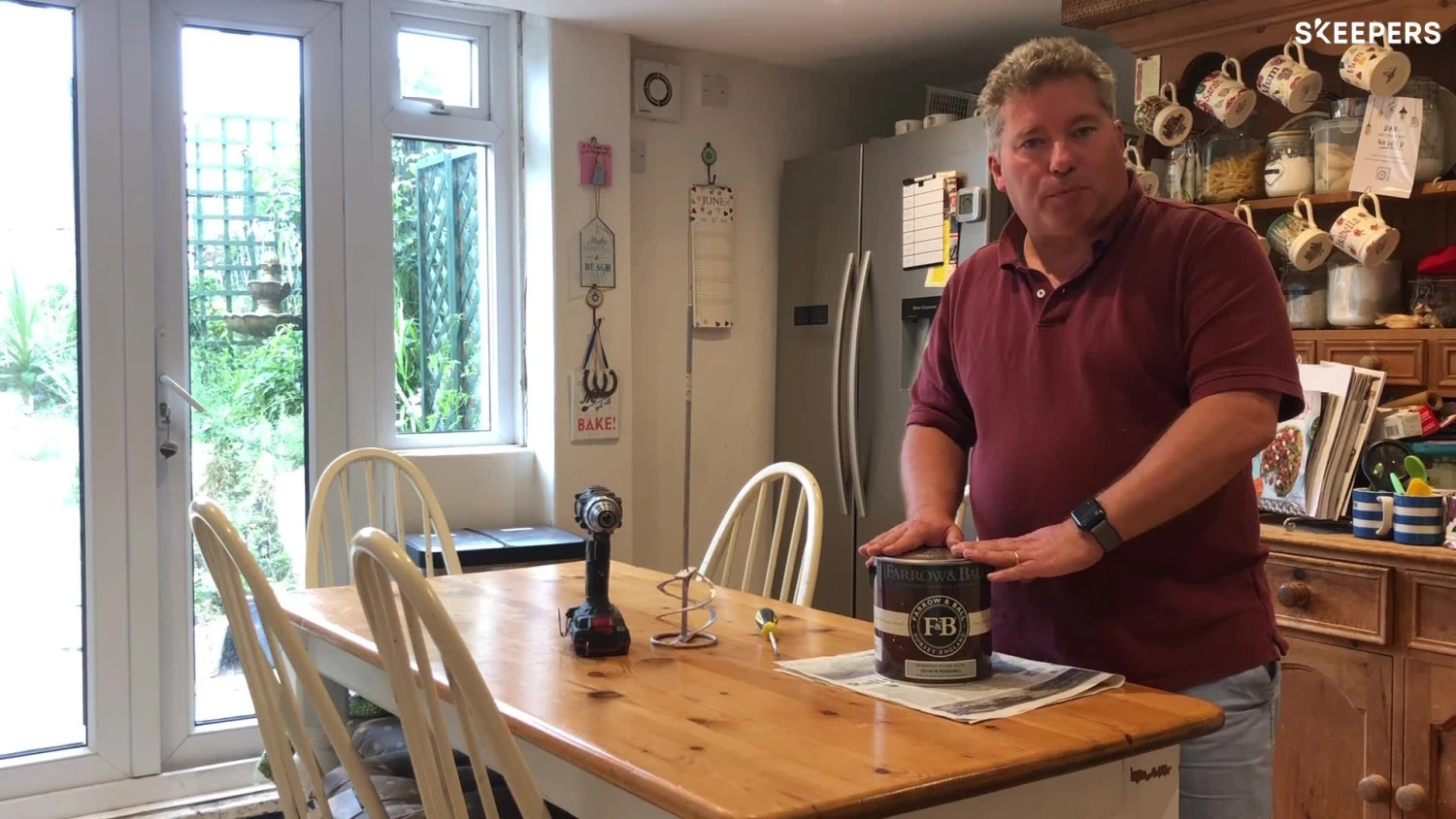 Farrow & Ball Estate Skimming Stone No.241 Eggshell Metal & Wood Paint, 750ml - Image 2