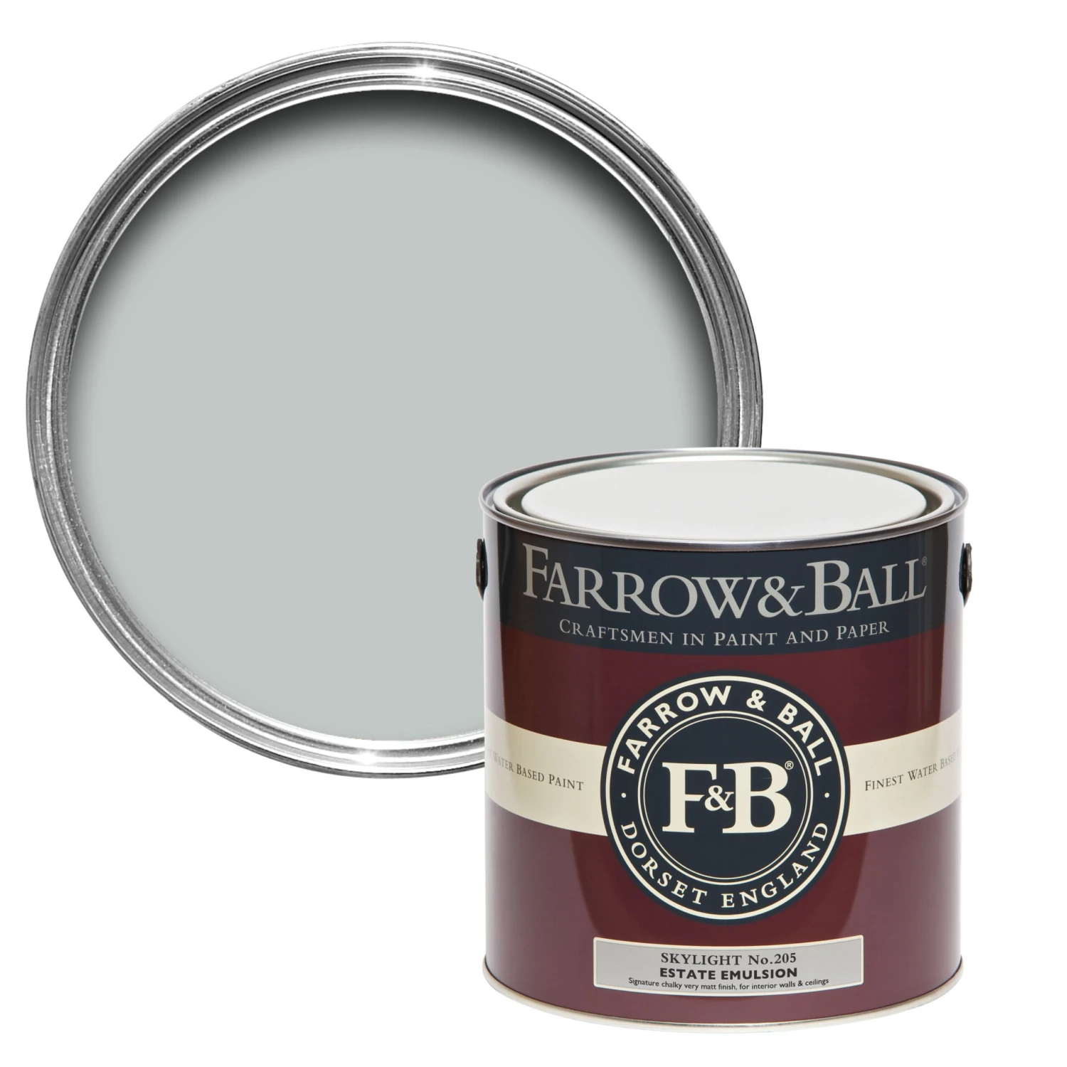 Farrow & Ball Estate Skylight No.205 Matt Emulsion Paint, 2.5L