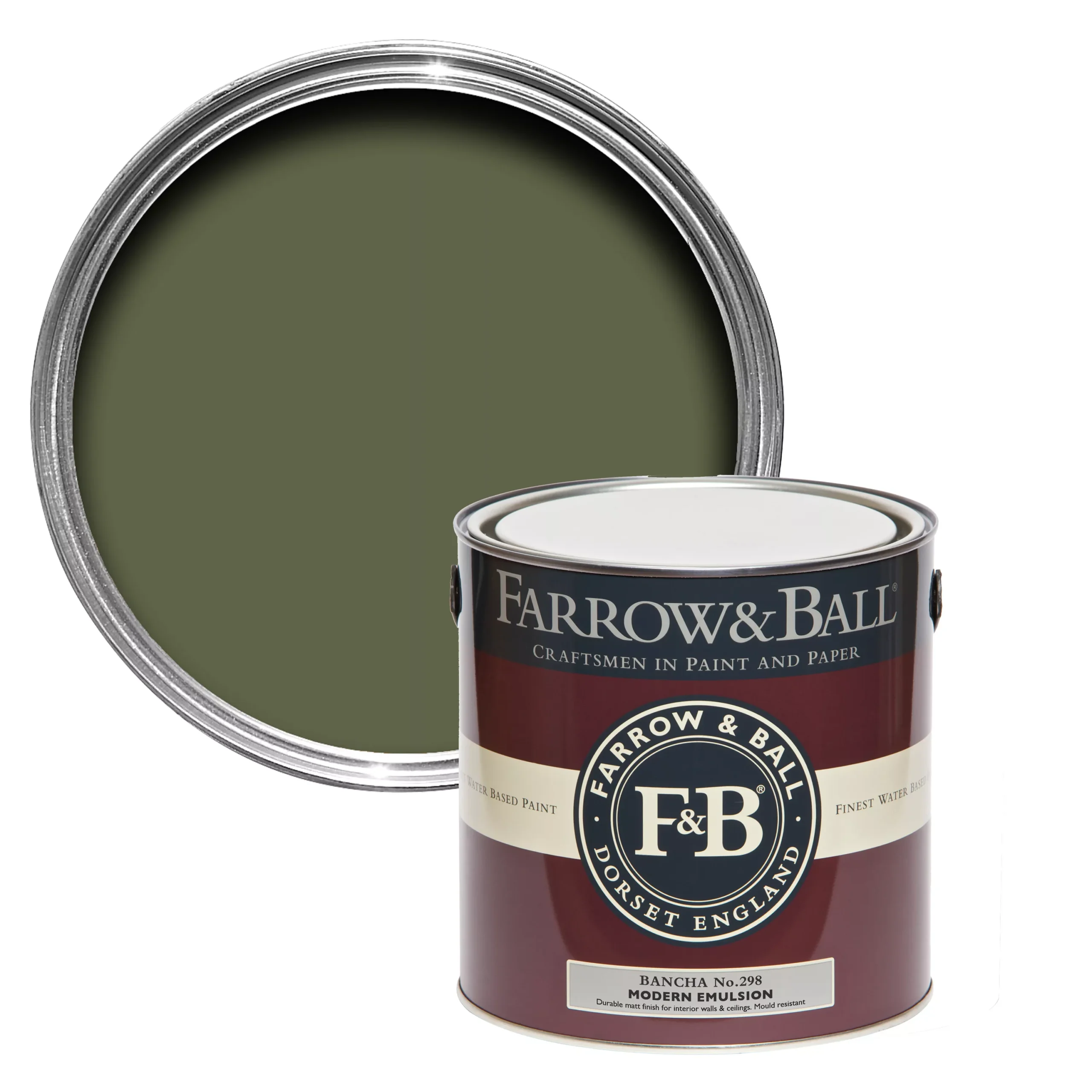 Farrow & Ball Modern Bancha No.298 Matt Emulsion Paint, 2.5L