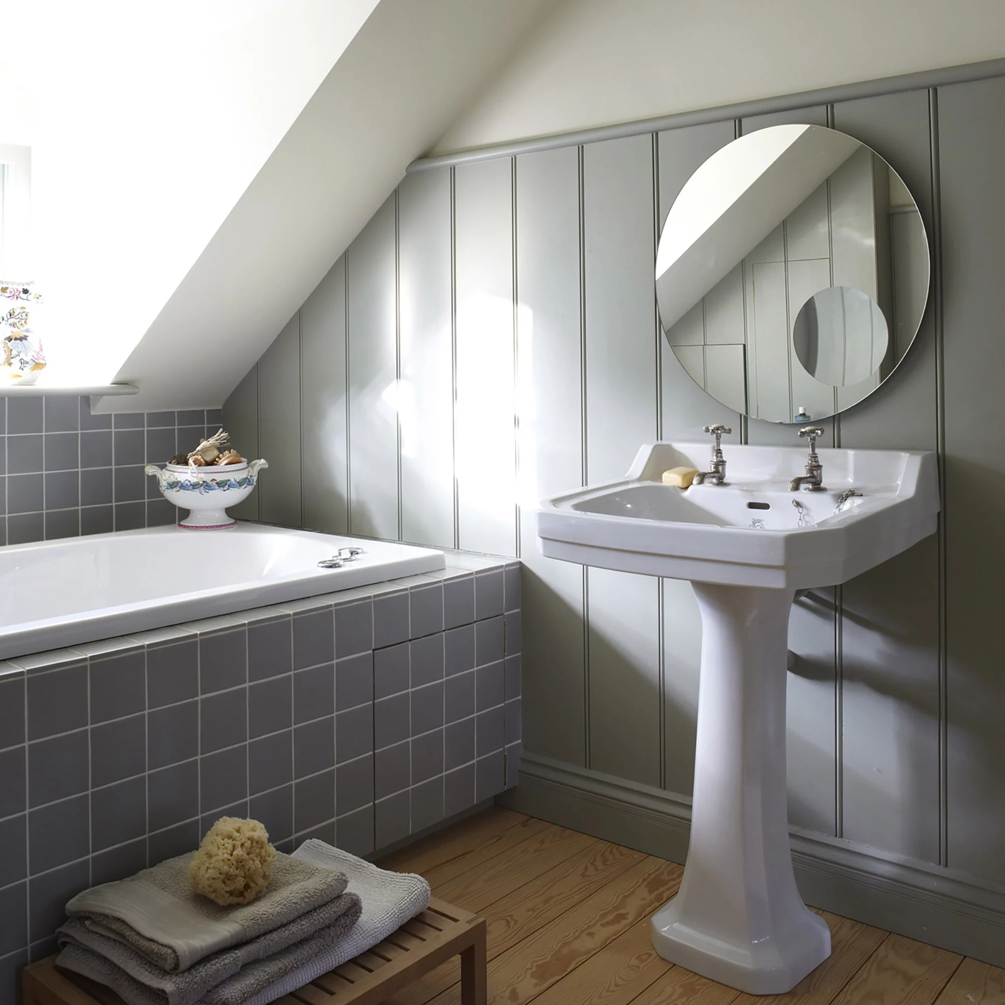 Farrow & Ball Modern Blue Gray No.91 Eggshell Paint, 750ml - Image 4