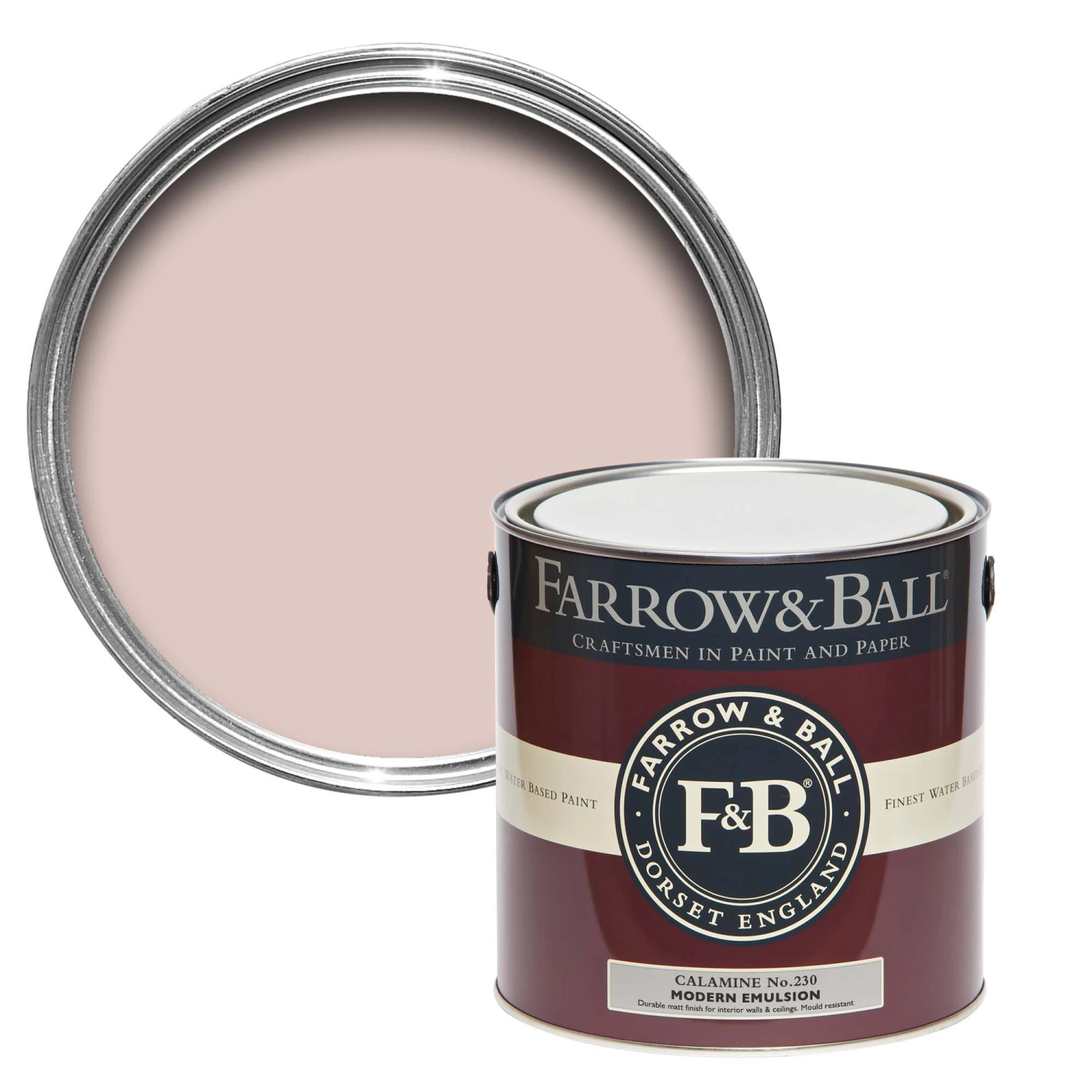 Farrow & Ball Modern Calamine No.230 Matt Emulsion Paint, 2.5L
