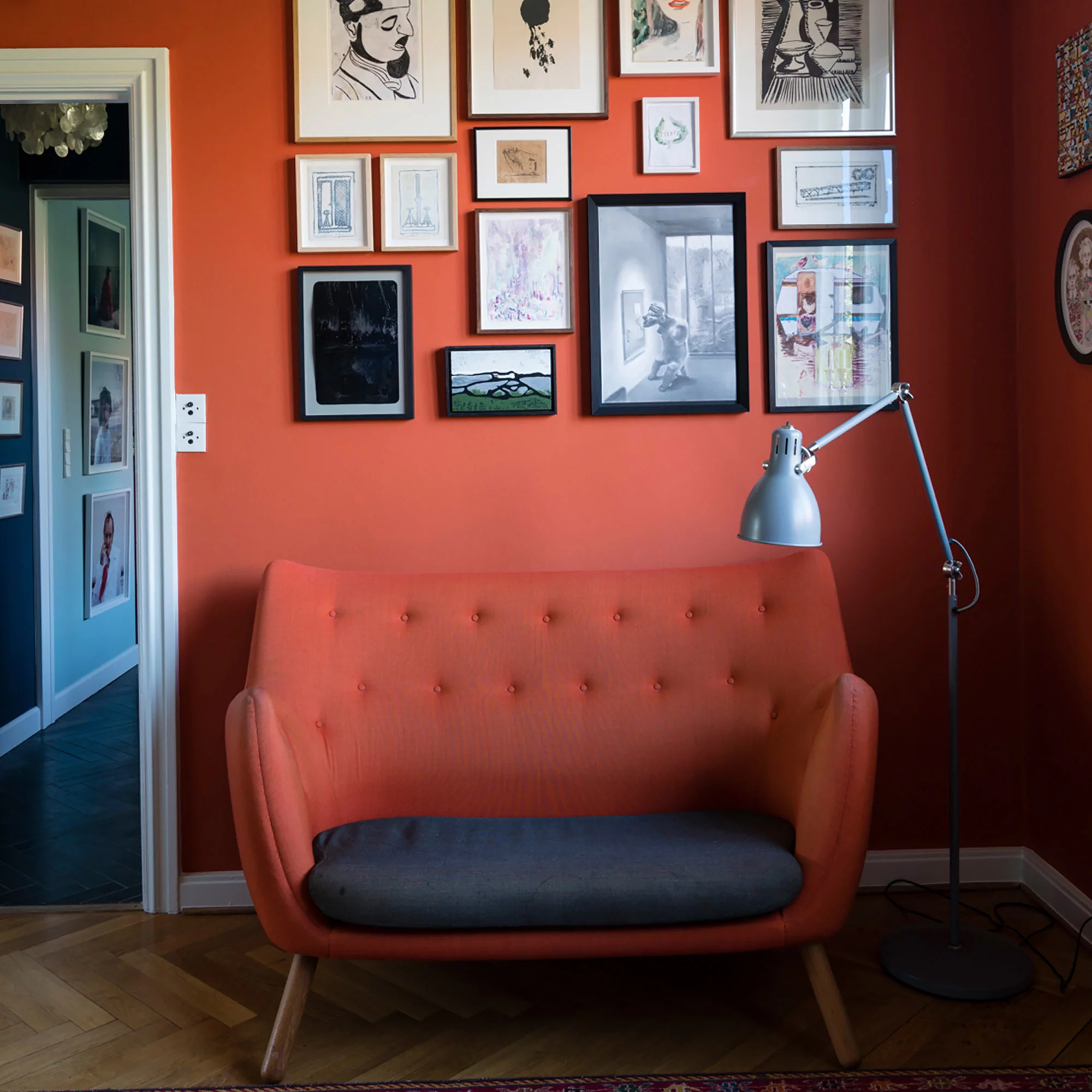 Farrow & Ball Modern Charlotte's Locks No.268 Eggshell Paint, 750ml - Image 4