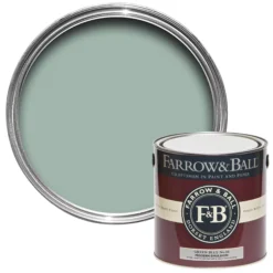 Farrow & Ball Modern Green Blue No.84 Matt Emulsion Paint, 2.5L