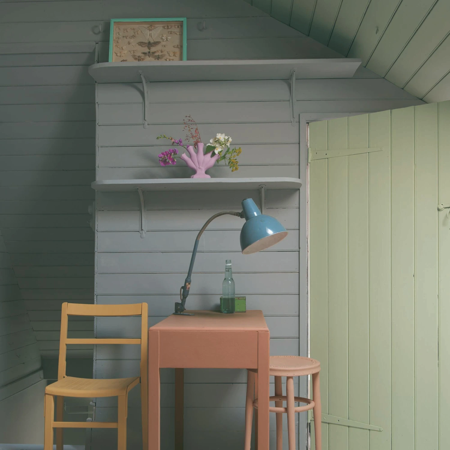 Farrow & Ball Modern Manor House Gray No.265 Eggshell Paint, 2.5L - Image 4