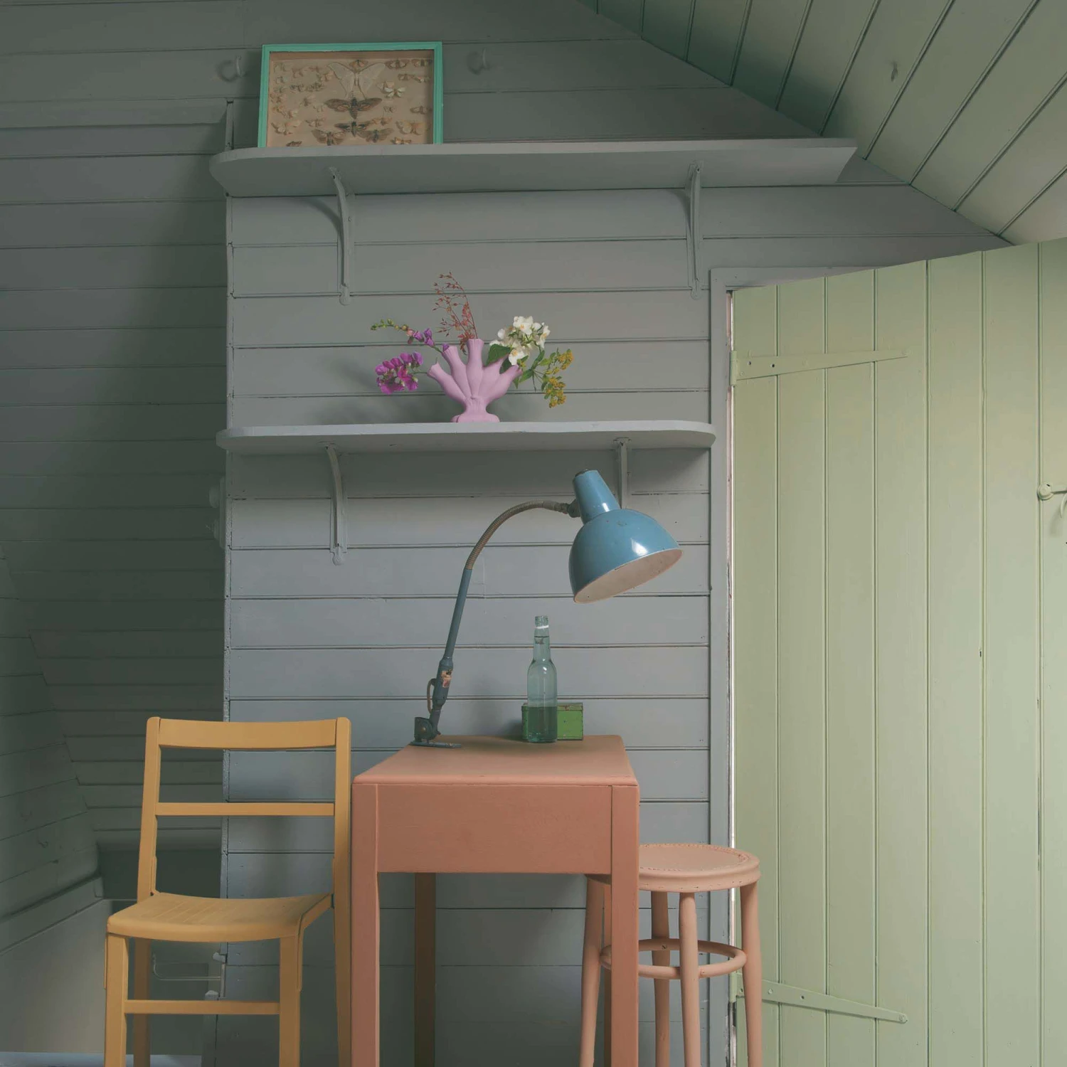 Farrow & Ball Modern Manor House Gray No.265 Matt Emulsion Paint, 2.5L - Image 4