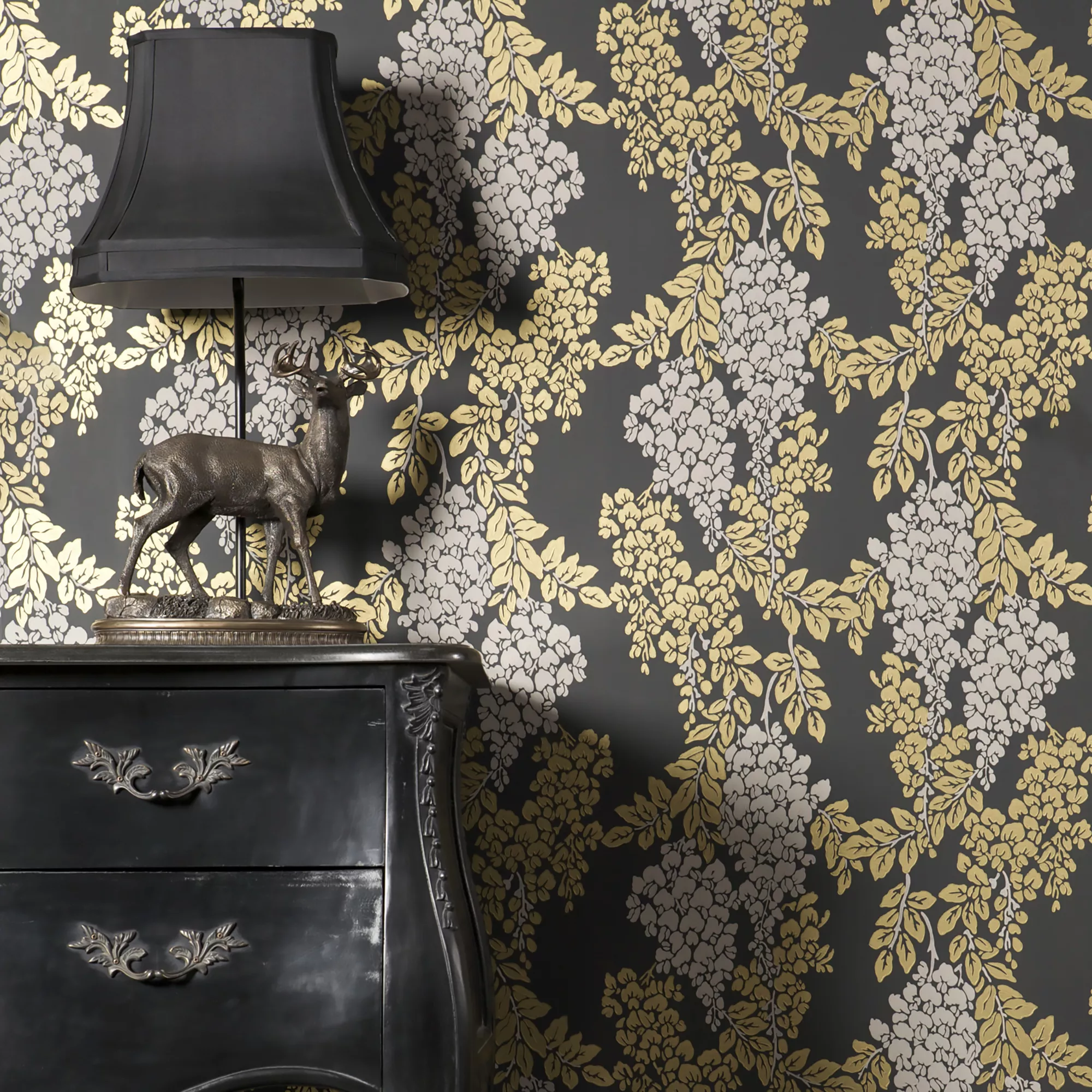 Farrow & Ball Modern Pitch Black No.256 Eggshell Paint, 750ml - Image 4