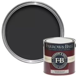 Farrow & Ball Modern Pitch Black No.256 Matt Emulsion Paint, 2.5L