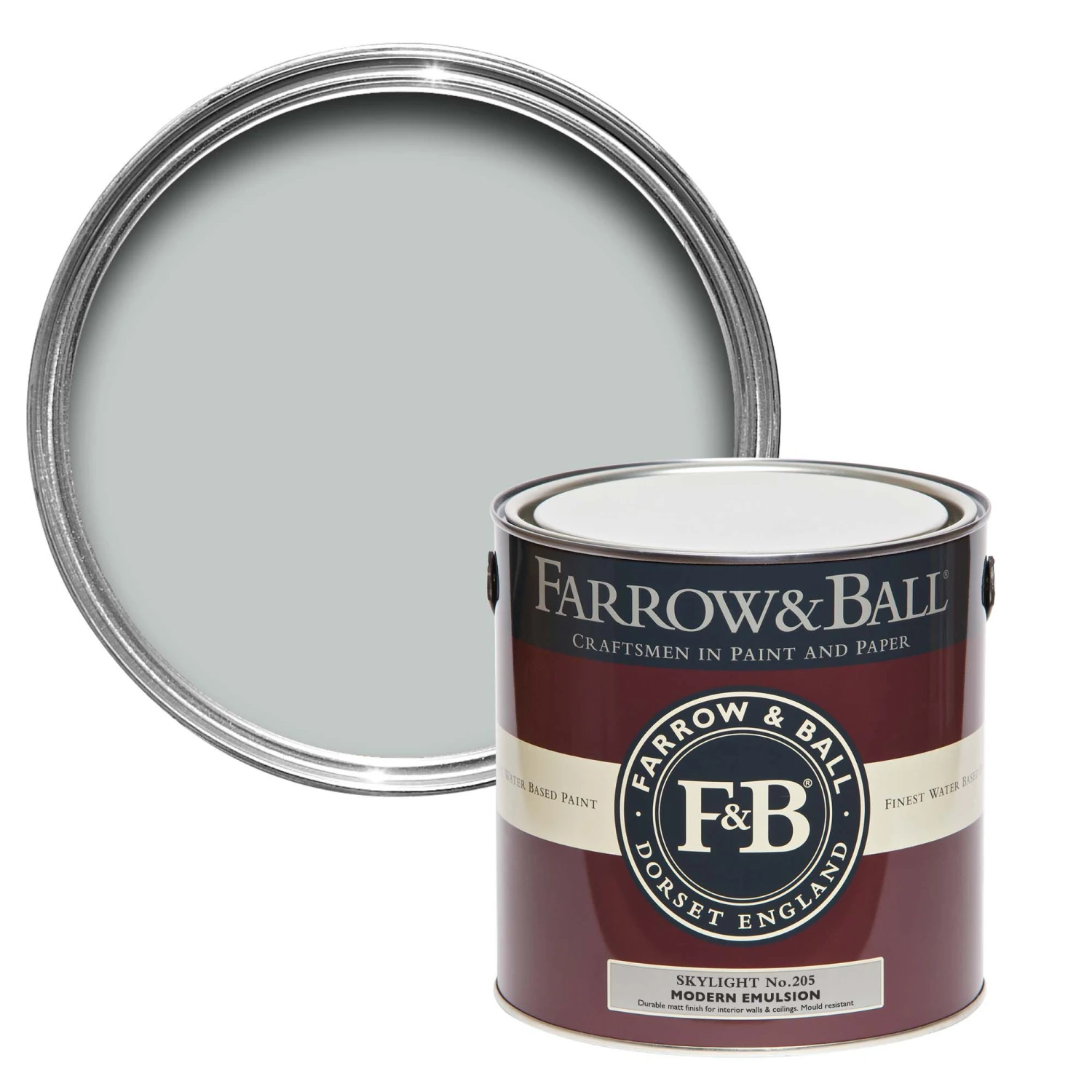 Farrow & Ball Modern Skylight No.205 Matt Emulsion Paint, 2.5L