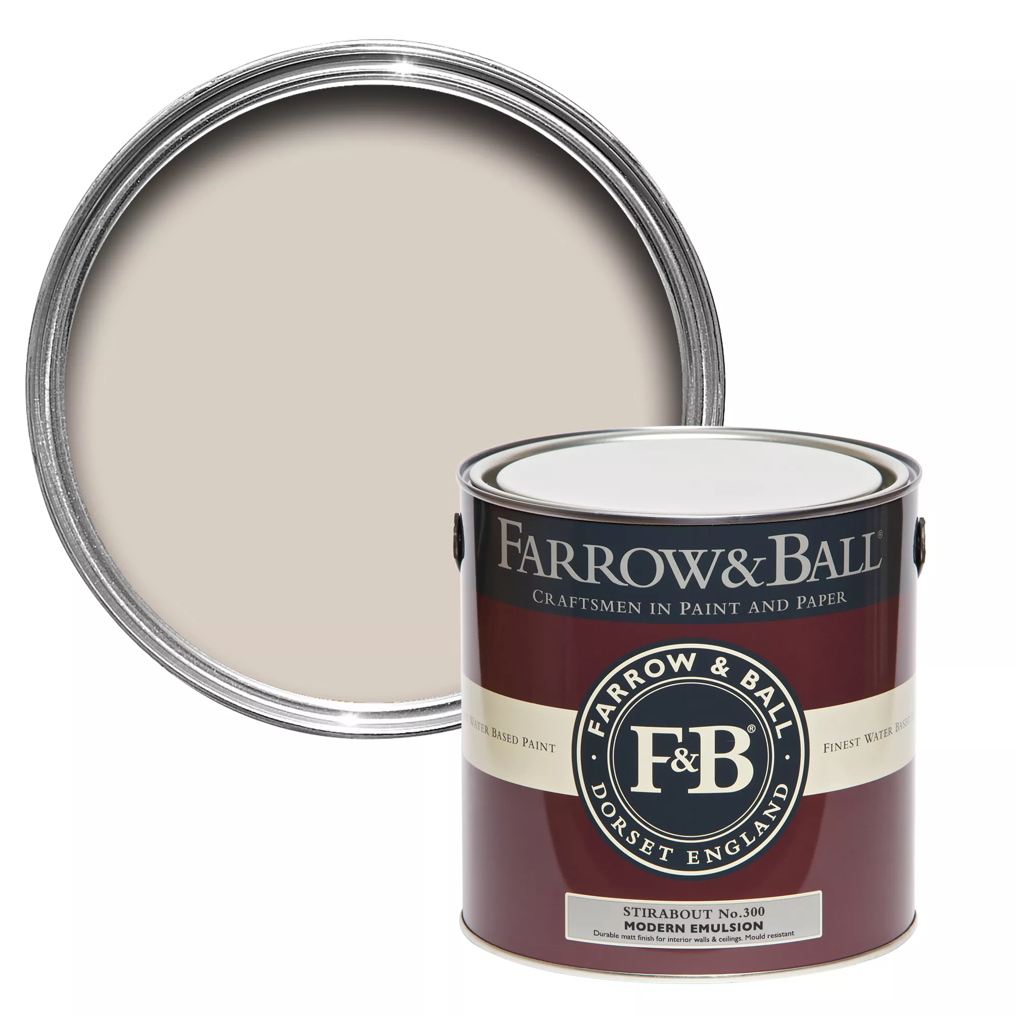 Farrow & Ball Modern Stirabout No.300 Matt Emulsion Paint, 2.5L