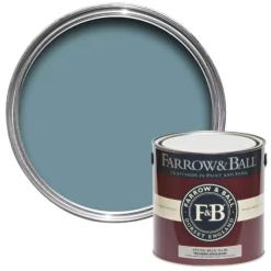 Farrow & Ball Modern Stone Blue No.86 Matt Emulsion Paint, 2.5L