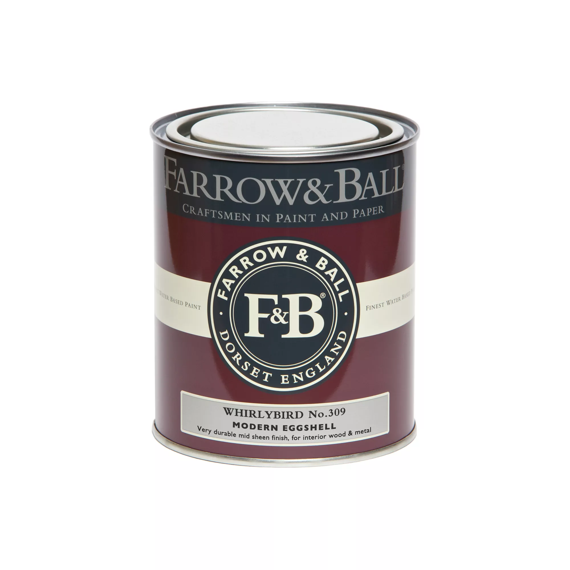Farrow & Ball Modern Whirlybird No.309 Eggshell Paint, 750ml - Image 2