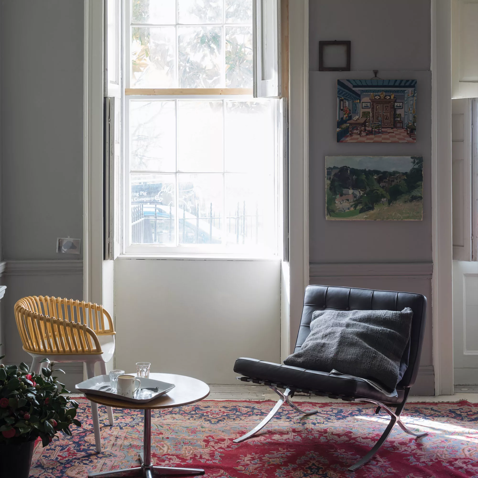 Farrow & Ball Modern Worsted No.284 Eggshell Paint, 2.5L - Image 4