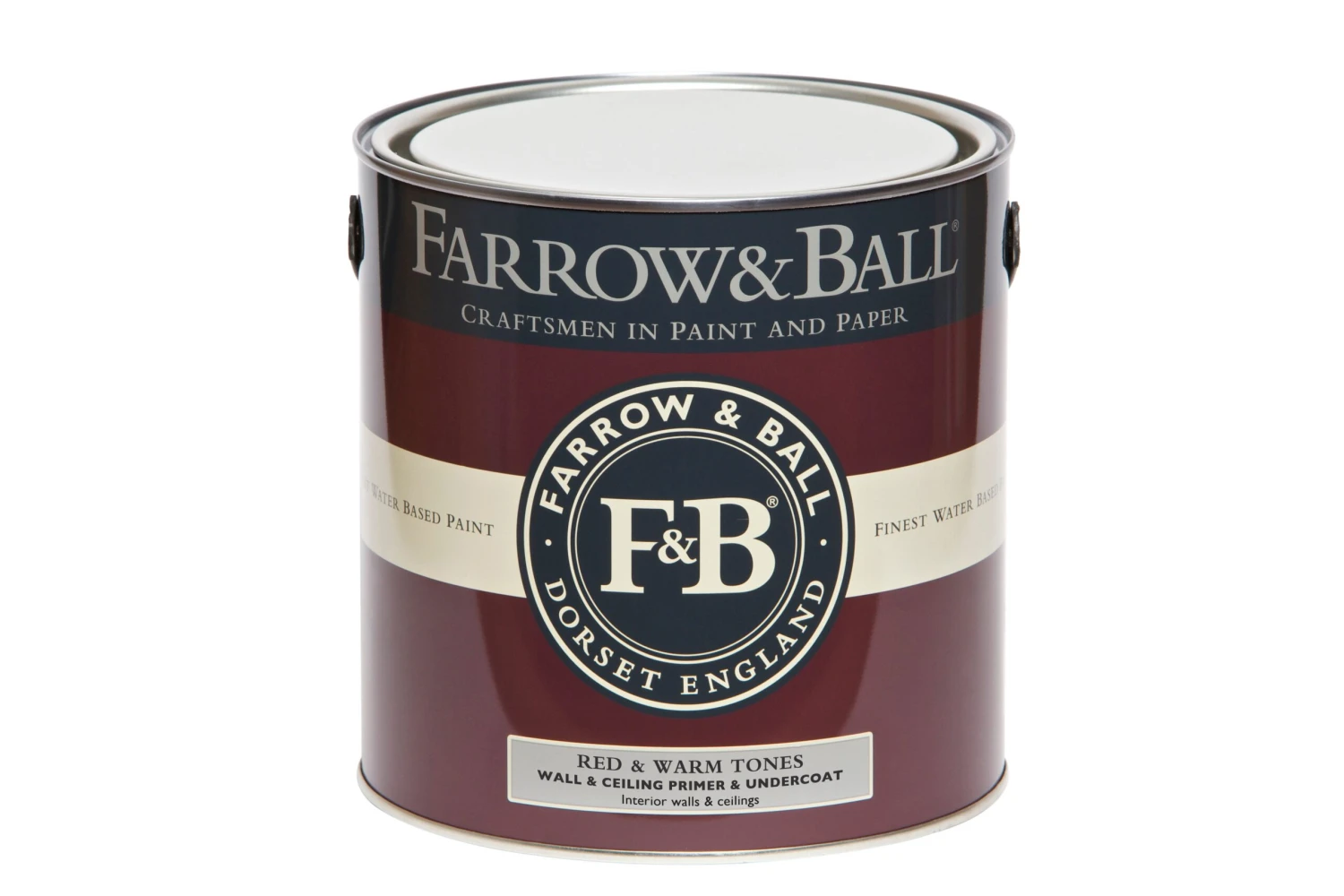 Farrow & Ball Red & Warm Tones Wall & Ceiling Primer & Undercoat, 2.5L - Image 2